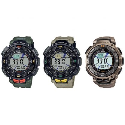 Casio Protrek นาฬิกาข้อมือผู้ชาย สายเรซิน รุ่น PRG-240,PRG-240T (PRG-240-3,PRG-240-5,PRG-240T-7)